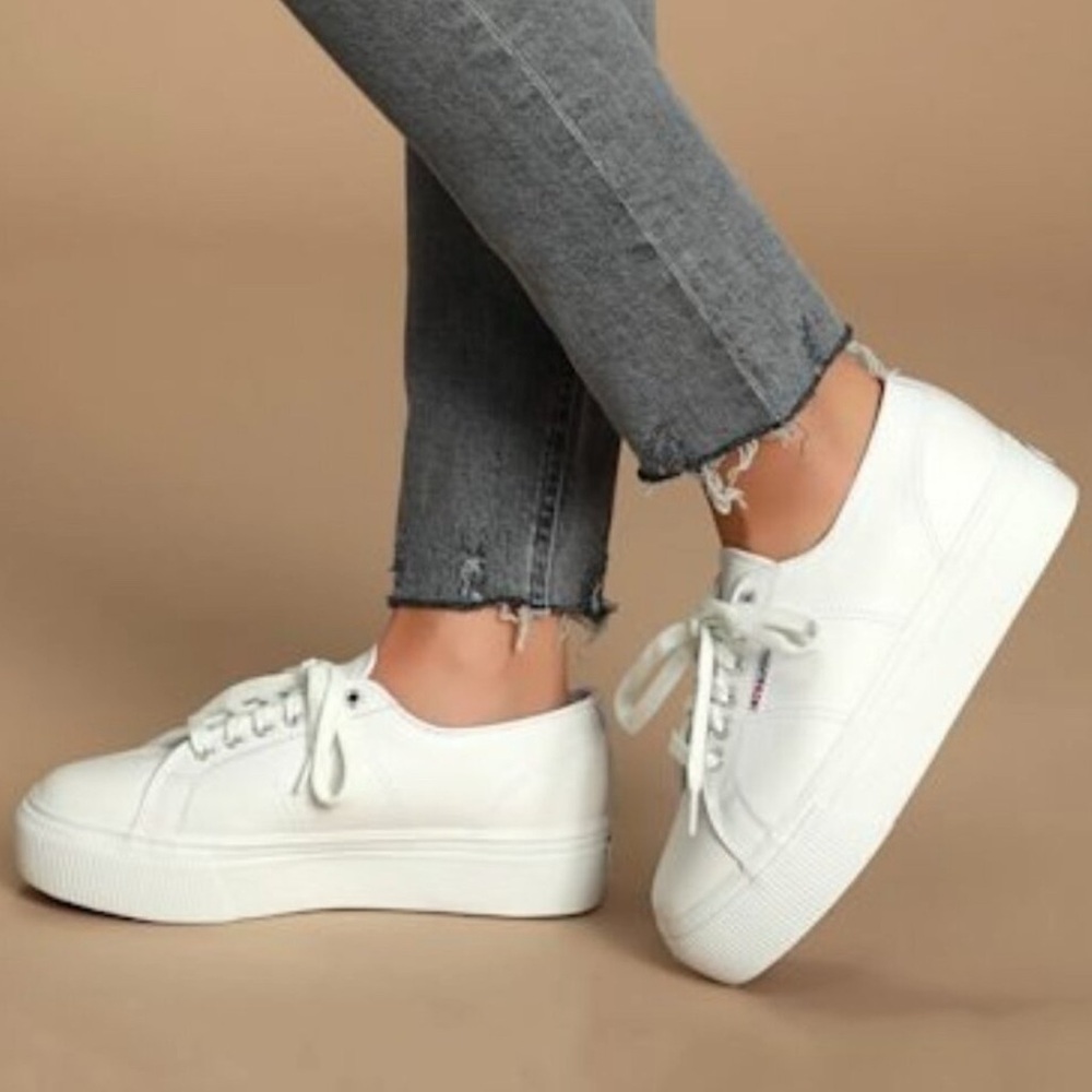New Superga 2740 Mid Platform Sneaker Sneaker Street Skater sz 35 /5